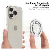 Tech-Protect MMR300 magnetic holder/ring with MagSafe - silver
