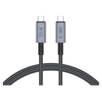 Tech-Protect UltraBoost Max USB-C 4.0 / USB-C 4.0 PD Cable 240W 8K 40Gbps 1m - Gray