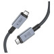 Tech-Protect UltraBoost Max USB-C 4.0 / USB-C 4.0 PD Cable 240W 8K 40Gbps 1m - Gray