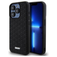 Dkny 3D Rubber Repeat Pattern case for iPhone 15 Pro - black