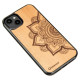 Bewood Mandala Apple Tree Wooden Case for iPhone 14 Plus - Light Brown
