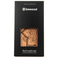 Bewood Mandala Apple Tree Wooden Case for iPhone 14 Plus - Light Brown