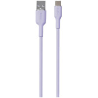 Puro Elektrik Puro Soft USB-A - USB-C Cable 1.5m - Purple