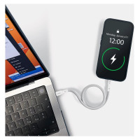 Puro Elektrik Puro Magnetic USB-C - USB-C 60W USB 3.2 (20 Gbps) 1m Magnetic Cable - White