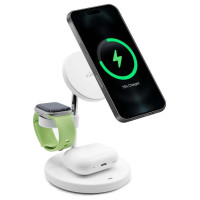 Puro Elektrik Puro Mag Station 3 in 1 Inductive Charger with Stand - White