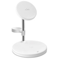 Puro Elektrik Puro Mag Station 3 in 1 Inductive Charger with Stand - White