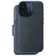 Decoded Leather Detachable Wallet MagSafe Case with Wallet for iPhone 16 - Blue