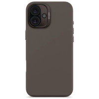 Decoded AntiMicrobial Silicone Backcover MagSafe for iPhone 16 Plus - Brown