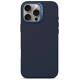 Decoded AntiMicrobial Silicone Backcover Case with MagSafe for iPhone 16 Pro Max - Navy Blue
