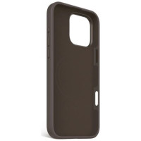 Decoded AntiMicrobial Silicone Backcover with MagSafe for iPhone 16 Pro Max - Dark Brown