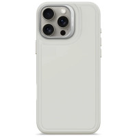 Decoded AntiMicrobial Silicone Stacks Backcover Case with MagSafe for iPhone 16 Pro Max - Gray