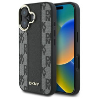 Dkny Checkered Pattern Magsafe iPhone 16 Plus Case - Black