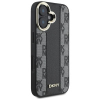 Dkny Checkered Pattern Magsafe iPhone 16 Plus Case - Black