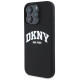 Dkny Silicone White Printed Logo MagSafe Case for iPhone 16 Pro Max - Black