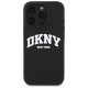 Dkny Silicone White Printed Logo MagSafe Case for iPhone 16 Pro Max - Black