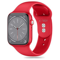 Tech-Protect Silicone Strap for Apple Watch 6 / 7 / 8 / 9 / 10 / SE / Ultra 1 / 2 (44/45/46/49 mm) - Red