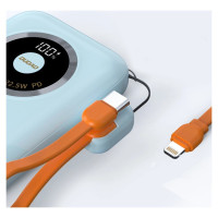 Dudao Powerbank Dudao K21 Mini 10000mAh 22.5W USB-A / USB-C - blue