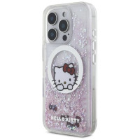 Hello Kitty Liquid Glitter Sweet Kitty Bows MagSafe iPhone 16 Pro Case - White