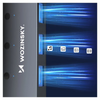 Wozinsky USB-A Hub Wozinsky WHS080YSS 4 x USB-A 3.0 with individual switches, aluminum, with 30 cm cable - gray