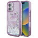 Hello Kitty Liquid Glitter 50TH Anniversary Party iPhone 16 Case - Purple