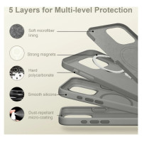 Tech-Protect Silicone MagSafe iPhone 16 Pro Case - Gray