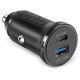 SBS TECRPD25W Car Charger 25W USB-A USB-C with Power Delivery - Black