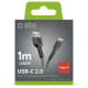 SBS TECABLETYC1KPOS USB-A - USB-C Cable 1m - Black