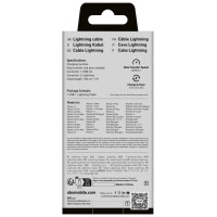 SBS TECABLEUSBIP589K USB-A - Lightning Cable 1m MFi Certified - Black