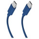 SBS TECABLETISSUETCCB USB-C - USB-C 1.5m 60W braided cable - blue
