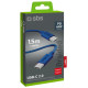 SBS TECABLETISSUETCCB USB-C - USB-C 1.5m 60W braided cable - blue