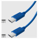 SBS TECABLETISSUETCCB USB-C - USB-C 1.5m 60W braided cable - blue