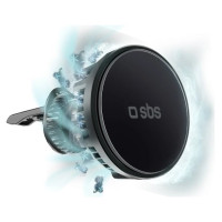 SBS Smartphone holder with inductive charger SBS TESUPFANWIR15W 15W for air vent, with cooling - black