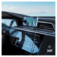 SBS Smartphone holder with inductive charger SBS TESUPFANWIR15W 15W for air vent, with cooling - black
