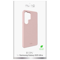 Puro Icon Silicone Case for Samsung Galaxy S25 Ultra - Pink
