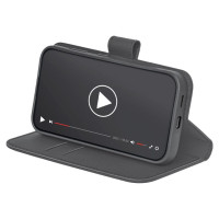 Puro Booklet Case with Flip and Wallet for Samsung Galaxy S25 - Black