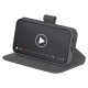 Puro Booklet Case with Flip and Wallet for Samsung Galaxy S25 - Black