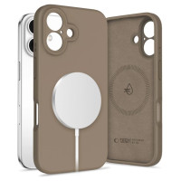 Tech-Protect Liquid Silicone MagSafe iPhone 16 Case - Brown