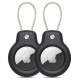 Tech-Protect Rough Vein 2-pack case for Apple AirTag - black