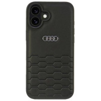 Audi Synthetic Leather iPhone 16 Plus 6.7" black/black hardcase AU-TPUPCIP16M-GT/D2-BK