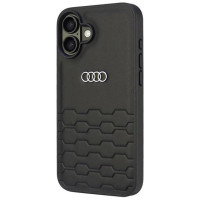 Audi Synthetic Leather iPhone 16 Plus 6.7" black/black hardcase AU-TPUPCIP16M-GT/D2-BK