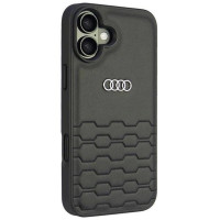 Audi Synthetic Leather iPhone 16 Plus 6.7" black/black hardcase AU-TPUPCIP16M-GT/D2-BK