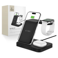 Tech-Protect QI15W-A37 3in1 Induction Wireless Charger 15W - Black