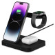 Tech-Protect QI15W-A37 3in1 Induction Wireless Charger 15W - Black