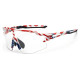 Rockbros Cycling Glasses Photochromic with UV Protection and Corrective Insert 14120008002 - USA Pattern - White