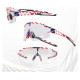 Rockbros Cycling Glasses Photochromic with UV Protection and Corrective Insert 14120008002 - USA Pattern - White