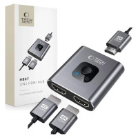 Tech-Protect HB07 HUB Adapter 2in1 HDMI 4K 60HZ - gray