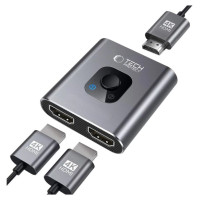 Tech-Protect HB07 HUB Adapter 2in1 HDMI 4K 60HZ - gray
