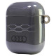 Audi IML Geometric Pattern Case for AirPods 1 / 2 - Gray