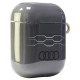 Audi IML Geometric Pattern Case for AirPods 1 / 2 - Gray