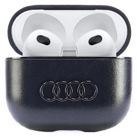 Audi Leather Big Logo Case for AirPods 3 - Black